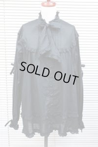 【Sale商品】スタンドカラーＡラインチュニックBL【黒】