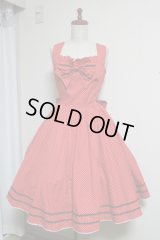 【Ｓａｌｅ】サーキュラーワンピース【赤水玉】