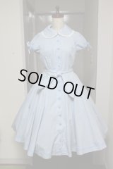 【Ｓａｌｅ】アリス・フェブラリィ・ワンピース【60丈・ギンガム水色】