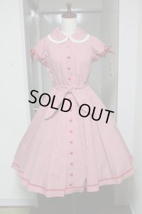 【Ｓａｌｅ】アリス・フェブラリィ・ワンピース【６０丈・ギンガム赤色】