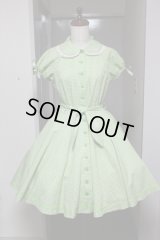 【Ｓａｌｅ】アリス・フェブラリィ・ワンピース【50丈・ギンガム草色】