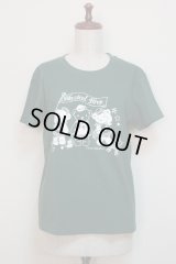 【ガールズLサイズ】アイドルベアＴシャツ【グリーン×白プリント】