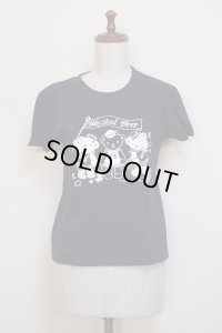 【ガールズＳサイズ】アイドルベアＴシャツ【紺×白プリント】