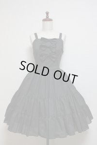 【Sale商品】３段ティアードJSK【グレーストライプ】