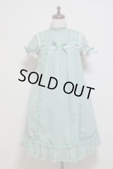 シフォン・アンワンピース【ミントグリーン×生成レース】