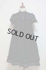 シフォン・アンワンピース【黒シフォン生地×黒レース】