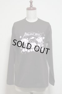 アイドルベア長袖Tシャツ【チョコレート×ナチュラルピンク】