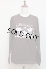 アイドルベア長袖Tシャツ袖口リブタイプ【チョコレート×ナチュラルピンク・Sサイズ】