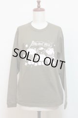 アイドルベア長袖Tシャツ袖口リブタイプ【オリーブ×ナチュラルピンク・Sサイズ】