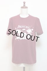 【Sサイズ】アイドルベアＴシャツ【バーガンディ×ナチュラルピンク】