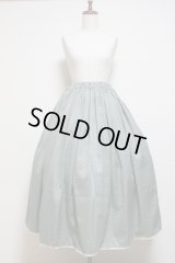 【Ｓａｌｅ】ハンドメイドギャザースカート【グリーン千鳥柄・84c丈】