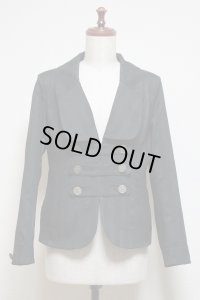 【Sale30％OFF】ダブルボタンジャケット【M・黒ストライプ】