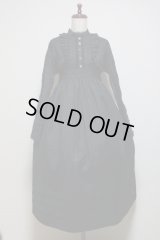 【Sale30%オフ】ガーデンワンピース【黒ストライプ】