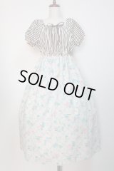 【SALE!50%OFF】デイリー半袖ロングワンピース【キッチン柄】
