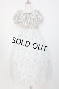 【SALE!50%OFF】デイリー半袖ロングワンピース【キッチン柄】