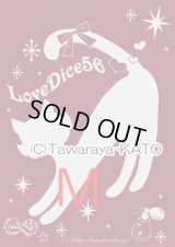 ＤｉｃｅＣａｔ　Ｔシャツ【バーガンディ×シルバーラメプリント/Mサイズ】