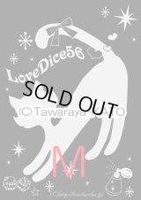 ＤｉｃｅＣａｔ　Ｔシャツ【黒×シルバーラメプリント/Mサイズ】