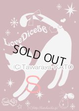 ＤｉｃｅＣａｔ　Ｔシャツ【バーガンディ×シルバーラメプリント/Sサイズ】
