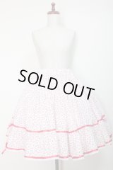 ハンドメイドギャザースカート【チェリー柄・55c丈】