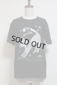 ＤｉｃｅＣａｔ　Ｔシャツ【黒×シルバーラメプリント/Sサイズ】
