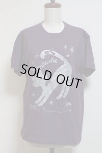 ＤｉｃｅＣａｔ　Ｔシャツ【マットパープル×シルバーラメプリント/Sサイズ】