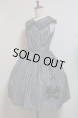 【Sale50％OFF】ネコプリントＪＳＫ【グレーストライプ】