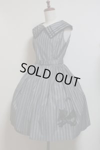 【Sale50％OFF】ネコプリントＪＳＫ【グレーストライプ】