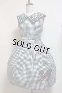 【Sale50％OFF】ネコプリントＪＳＫ【ギンガムチェック】