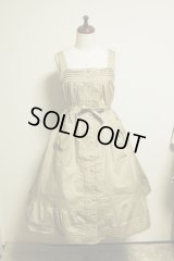 ＡラインピンタックJSK【ブロード・ベージュ】Aline　Pin tuck Dress【Beige Cotton】