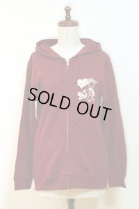 【Sale 30%　OFF】PhysicalDropパーカー【バーガンディ・Sサイズ】