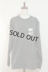 【Sale 30%　OFF】PhysicalDrop長袖Tシャツ【チャコールグレー×ナチュラル・L】