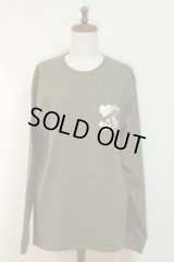 【Sale 30%　OFF】PhysicalDrop長袖Tシャツ【オリーブ×ナチュラル・L】