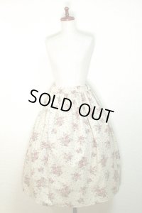 ハンドメイドスカート【花柄・69丈】