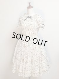 【Sale 50％ OFF】シャーリング３段ティアードＯＰ【ハート柄】
