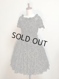【Sale 50％ OFF】シャーリング３段ティアードＯＰ【クラシック柄】