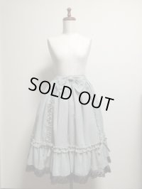 【Sale30%OFF】シフォンリボンスカート【黒ストライプ】