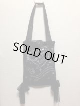 TシャツリメイクトートBAG【黒×シルバープリント】
