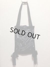 TシャツリメイクトートBAG【黒×シルバープリント】