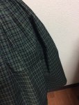画像2: ハンドメイドギャザースカート【グリーンチェック系・50c丈】 (2)