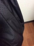 画像2: ハンドメイドロングギャザースカート【黒地×水玉フロッキープリント・85c丈】 (2)