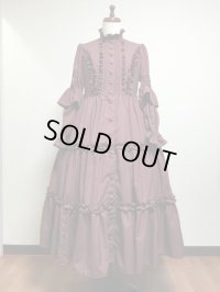 アンティークロングドレス【ボルドー】
