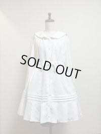 【50％OFF】セーラーミニドレス【オフ白】