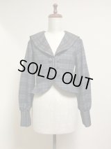 【30%オフ】クラシカルセーラーボレロ【グレーチェック】
