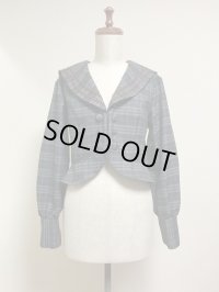 【30%オフ】クラシカルセーラーボレロ【グレーチェック】