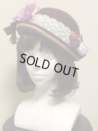 ガーデンポーラーハット【えんじ】