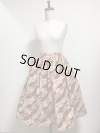 ハンドメイドギャザースカート【和柄・62ｃm丈】