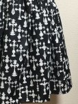 画像2: ハンドメイドギャザースカート【十字架柄・58ｃm丈】 (2)