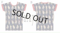 【Sale３０％OFF】カットソーワンピース【めがねねこ柄】