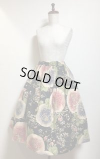 ハンドメイドギャザースカート【和柄・65ｃm丈】　