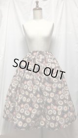 ハンドメイドスカート・傘柄【67ｃm丈】　